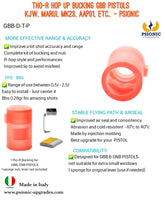 Psionic - Tho-R Hop Up Bucking PISTOL GBB with Tensioner - KJW, Marui, Maple leaf, MK23, SSX23